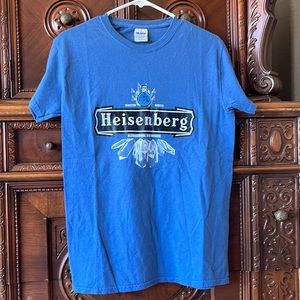 Walter White Heisenberg blue T shirt.